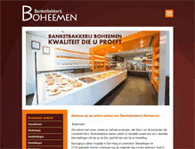 Tablet Screenshot of banketbakkerijboheemen.nl